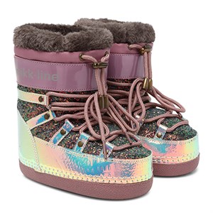 Mikk-Line - Snow Boot Glitter, Rose Brown